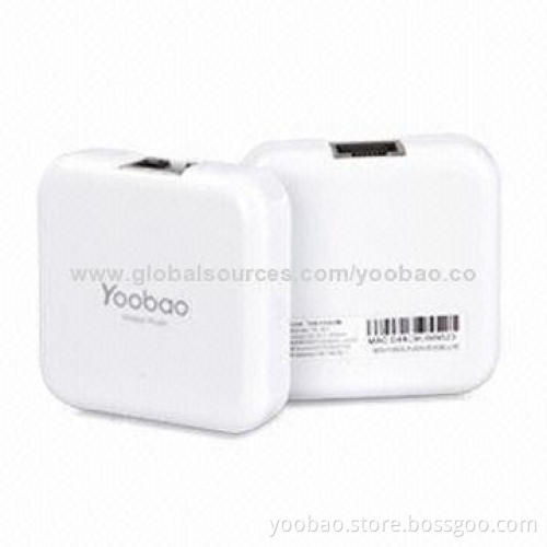 Yoobao-YB-801-1 Wireless Routers with 5V/0.5A Input, Sized 53*53*16mm